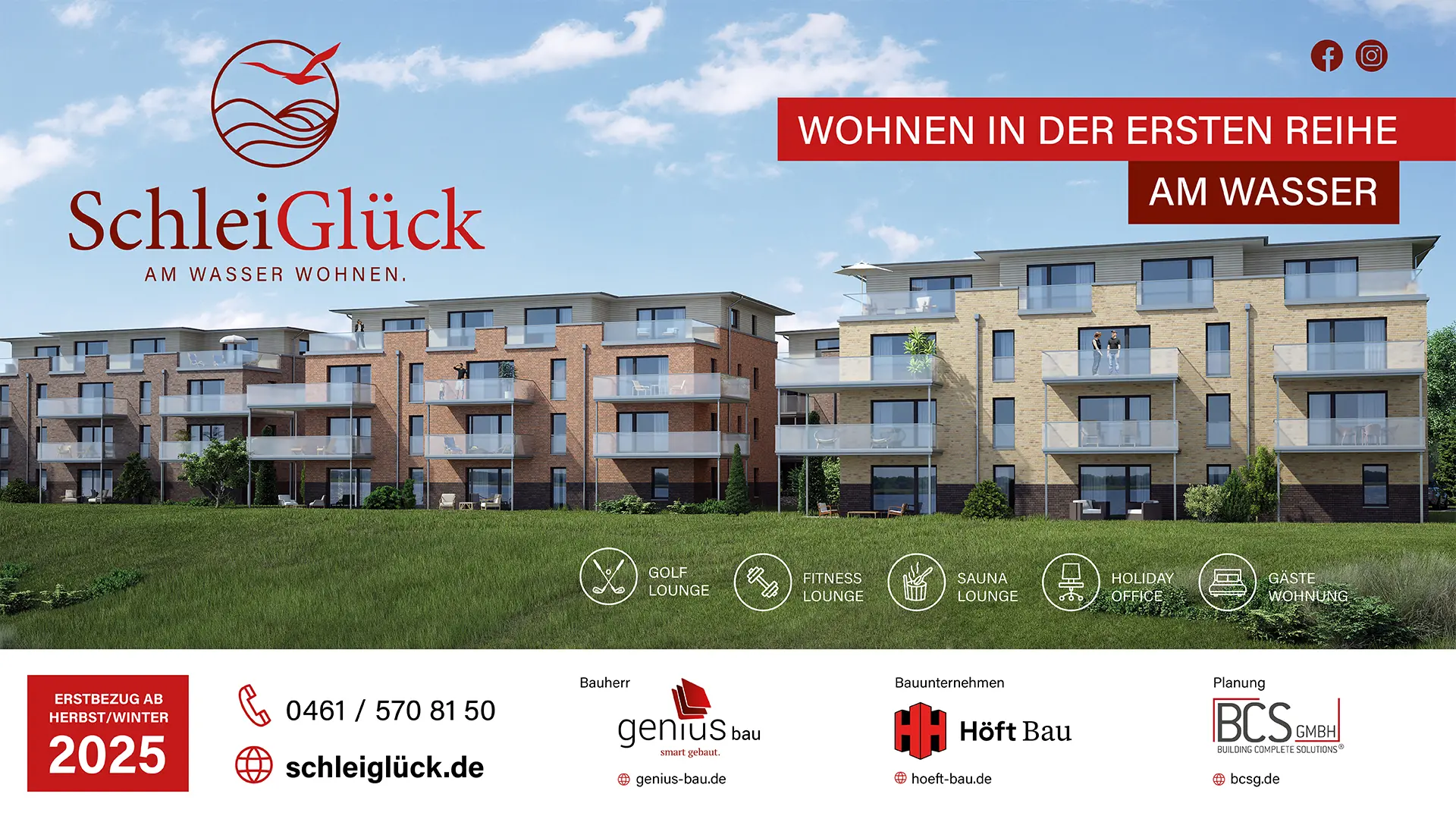 Schleiglueck Bauschild